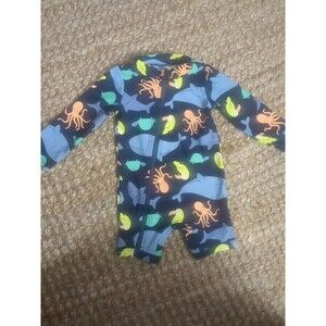 Simple Joys Swimsuit Rashguard 12 months by Carter Unisex SPF  Sea creatures
